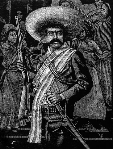 Luis Miguel Valdés, Zapata, Woodcut